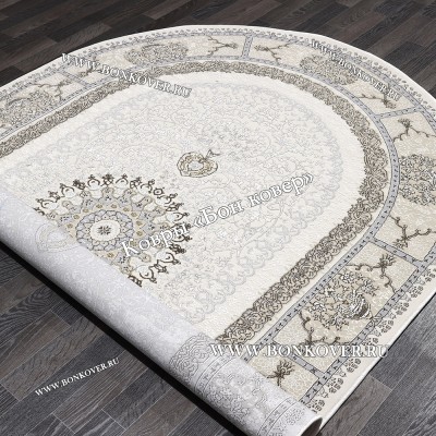 Ковер Для гостиной дизайн 185 Турция Бежевый Овал NN